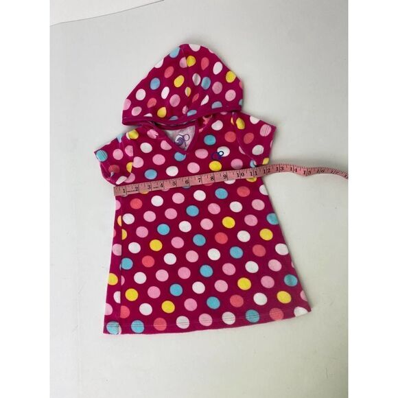 OP Ocean Pacific Pink Polka Dot Terrycloth Swim Cover - Size 24 Months - Picture 5 of 7